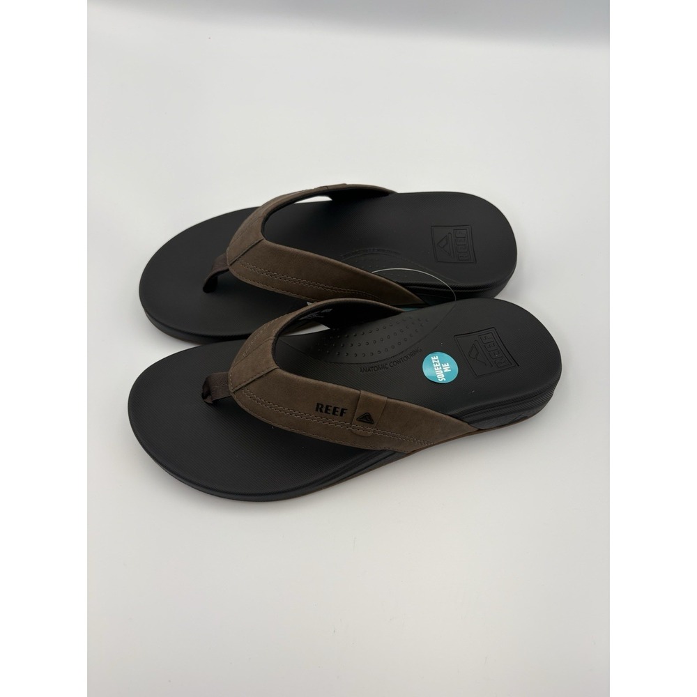 Reef Cushion Spring Flip Flops Mens Size 7 Brown Comfort Sandals Thong NWT